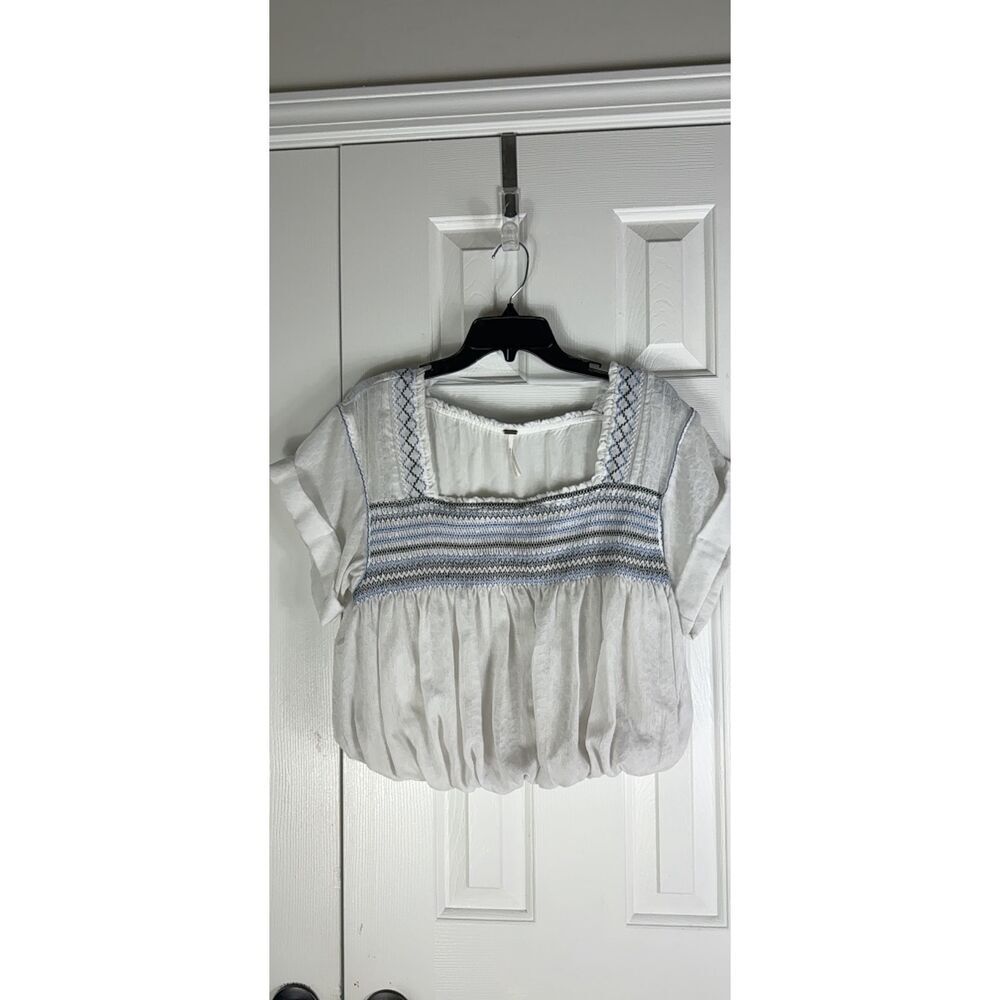 Free People Womens Crop Top Blouse Size M 10-12